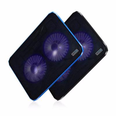 China 15.6inch and Below Notebook Cooling Pad Change Two Size Laptop Cooler 2 Fans Stand Pad for 15.6