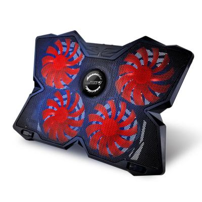 China Fan Used 17inch Laptop Four Notebook Cooler Pads , Best Cooling Pads For Gaming Laptop for sale