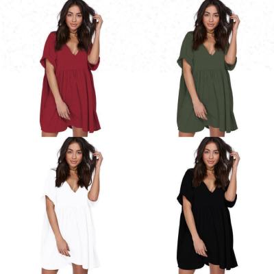 China MS-10 anti-static 2018 summer clothing women's loose clothing, casual women's dress for sale