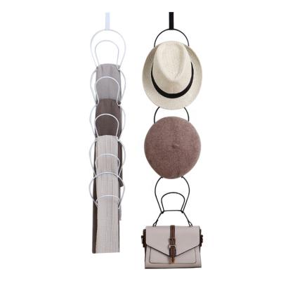 China Cheap and Simple Anti-rust Corrosion Protection Hat and Scarf Show Rack 5 PCS A Set with Hang Hook for sale