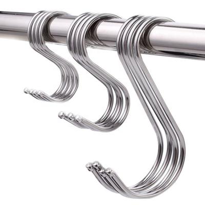 China High Quality Home / Business 3 Different Size 304 Stainless Steel S Hooks for sale