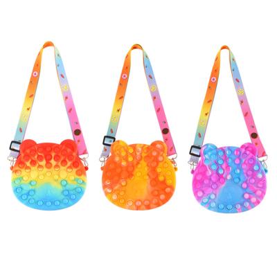 China Daily Hot Sale Cute Cartoon Princess Silicone Kids Shoulder Bag Toy Coin Purse Cross Body Bags Handbags for sale