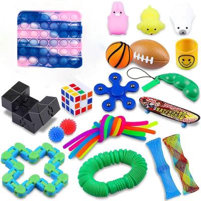 China Stress Release Relaxation Anti-Anxiety Tools Silicone Fidget Toy Sets Packs Fidget Toys For Kids Adults for sale