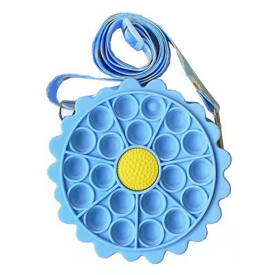 China Silicone Daily Wallets Invent Jumping Bag Mini Fidget Toys Reliever Stress Relief Bubble Anxiety Zipper Pull Cartoon Coin Purse for sale