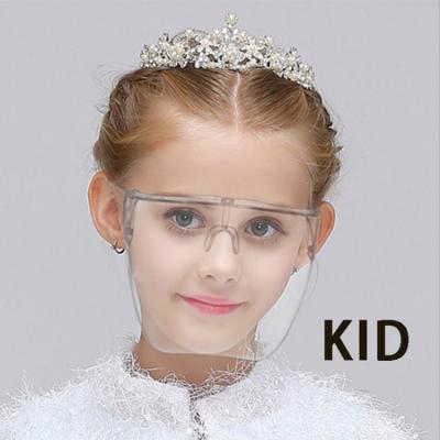 China Eco - Friendly PC Kids Anti Fog Transparent Colorful Clear Face Cover for sale