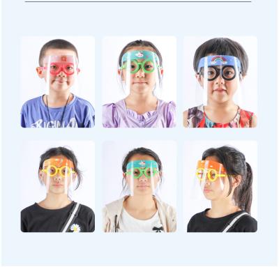 China Eco-friendly / Breathbale Face Shield Kids Cartoon Protective Protective Sheilds Kids Cartoon Full Face Splash Proof Foams for sale