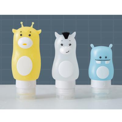 China Viable Delivery Cartoon Quick Delivery Silicone Gel Bottle Empty Hand Sanitizer Bottle for sale