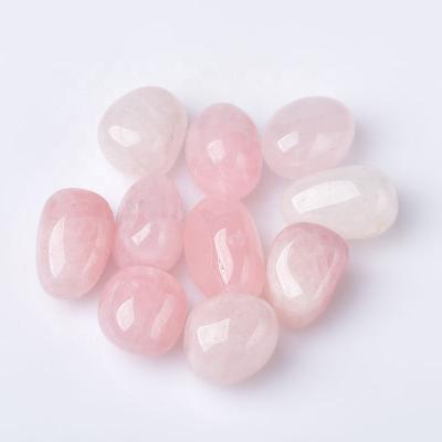 China China Rose Quartz Gemstone Large Rounded Tumbled Rose Quartz Crystals Large Rounded Rose Quartz Crystals for sale