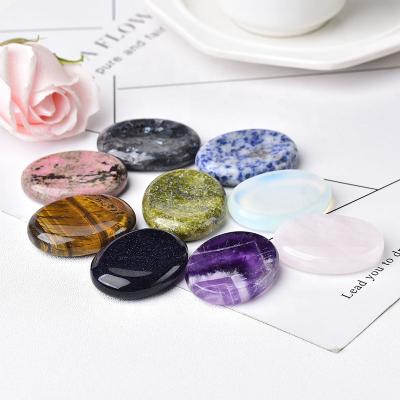 China Natural Chakra Worry Stone Waterdrop Crystal Therapy Tiger Eye Thumb Healing From China for sale