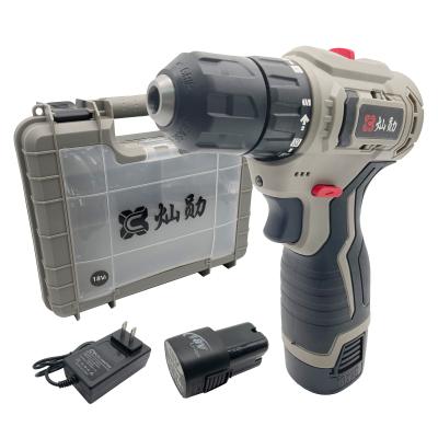 China 18V Electric Drill Professional Cordless Drill Driver 2 Variable Speed ​​3/8