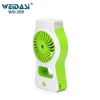 China Custom Handheld Electric Mini Stand Fan USB Rechargeable Light for Office School for sale