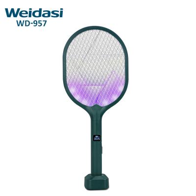 China < 20 square meters 2021 new design 3in 1 rechargeable mosquito swatter with digital multimeter mosquito lamp for sale