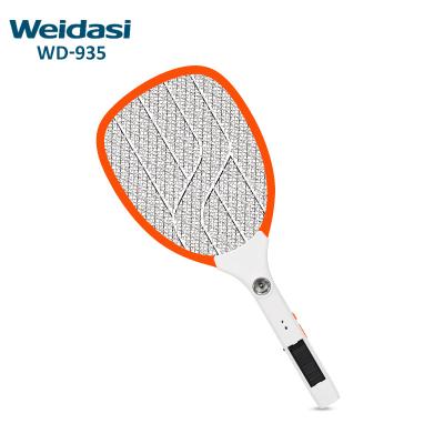 China Sustainable Electric Mosquito Racket Rechargeable Mosquito Swatter SKD With Led Lighting And Solar Panel for sale