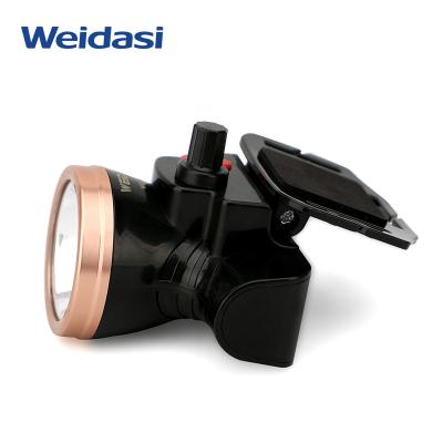 China Rechargeable LED Head Lamp Mine Head Lamp Rechargeable Rising Outdoor Camping Light for sale