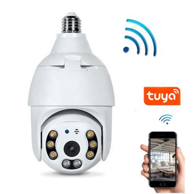 China Tuya NIGHT VISION 2022 Bulb E27 Smart Camera 1080P HD 2.0MP Motion Detection Wifi Lamp Warm Cam Light Two Way Audio Work with Alexa and Google for sale