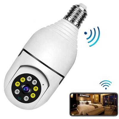 China Human Motion Tracking 2022 Bestselling 3MP E27 Bulb Indoor Security 2 Way Auto Tracking Night Vision Full Color Video Surveillance Audio for sale