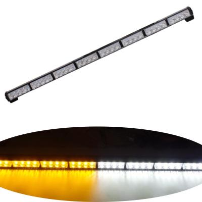 China 2022 Bestselling 12V 32W 32LED 8*4LED LED Strobe Hazard Light Bar Amber White Flashing Emergency Warning Lamp Red Blue Light ETK-LED-FWL-1R-8LED-32W for sale