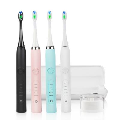 China 2 minute timer; Dental Oral Private Logo 5 Modes SG986 OEM Memory Care SG986 Base Min Smart Timer One Charging Sonic Electric Toothbrush With Travel Case for sale