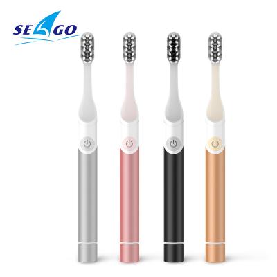 China Sonic Pro Rechargeable Electric Toothbrush Slim 3 Brushing Modes OEM White Black 2 Minute Timer Travel SG-2102 for sale