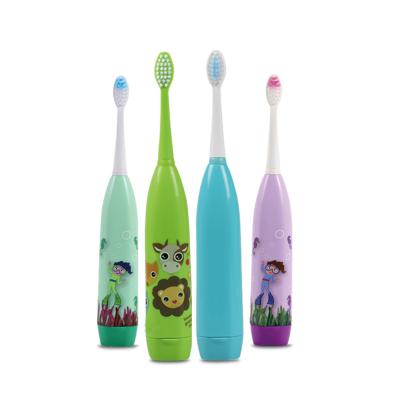 China Easy To Use Cheap Electric Sonic Toothbrushes For Kids With 3 Brush Heads Cartoon High Quality Electric Toothbrush for sale