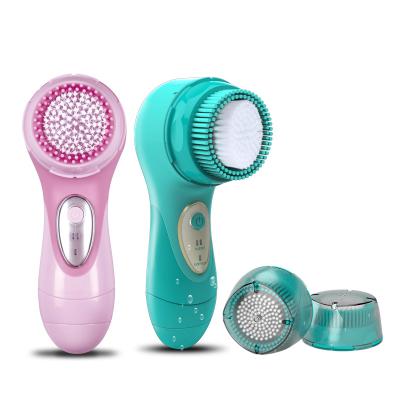 China Remove Wrinkle SG701 Vibrating Sonic Facial Waterproof Battery Operated Cleansing Brush for sale