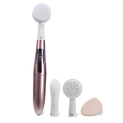 China SG969 Battery Operated Beauty Kit Personal Care Sonic Facial Cleaning Massage Brush Battery Operated for sale