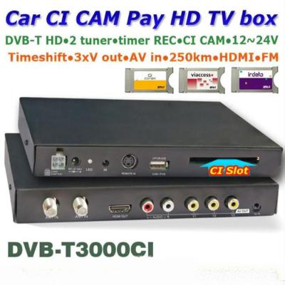 China DVB-T3000CI In car MPEG2-MPEG4 CAM CI MODULE DVB-T receiver DTV Europe for sale