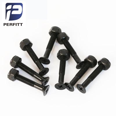 China Black Color 1inch Adult Skateboard Hardware Bolts With Skate Board Hex Screws for sale