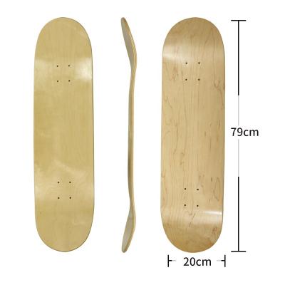 China 2021 youth hot sale professional 8.25 inch maple canadian deck skateboard white deck for sale