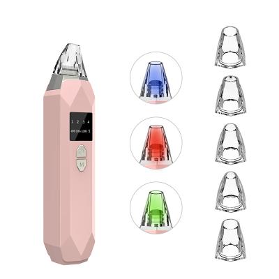 China Aifree 5 Pore Blackhead Acne Remover Extractor Tool Kit Blackhead Remover Facial Vacuum Cleaner Electric Vacuum Head Suction Acne Treatment for sale