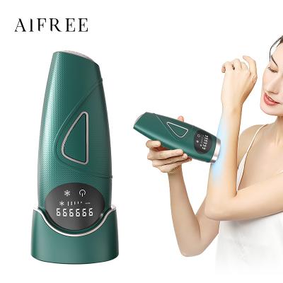 China Hotel AIFREE Best OEM and ODM Handheld Hair Removal Advanced Use IPL Handset Handset Home Hair Removal for sale