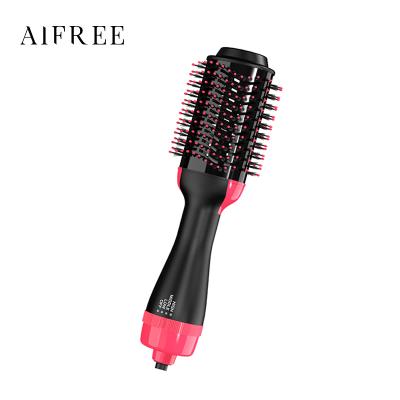 China AIFREE Hair Dryer Comb One Step Low Radiation High Speed ​​Airbrush Electric Fast Hair Straightener Hair Dryer Brush for sale