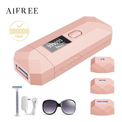 China 2021 AIFREE Professional Permanent Hair Removal Skin IPL Laser Hair Removal Machine Trimmer for sale