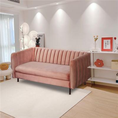 China Other Luxury Home Furniture Modern Velvet Fabric Sofa For Living Room And Armchair Cafe for sale