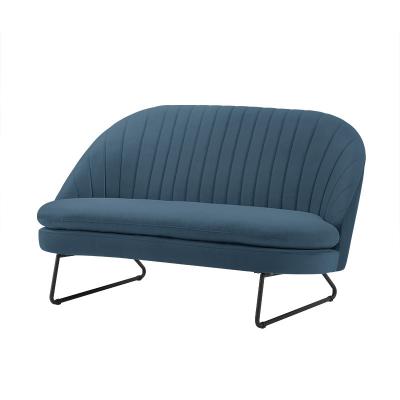 China (Others) Modern Design Adjustable Curved Loveseat Hotel Sofas Couches Curve Sofa Velvet Round Loveseats For Living Room for sale