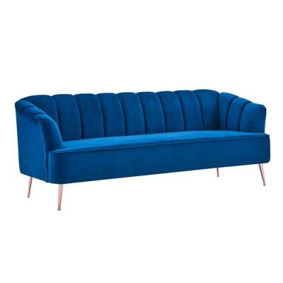 China Eco-friendly Household Low Price Sofa Living Room Sofa Restaurant Furniture Royal Blue Modern Loveseat for sale