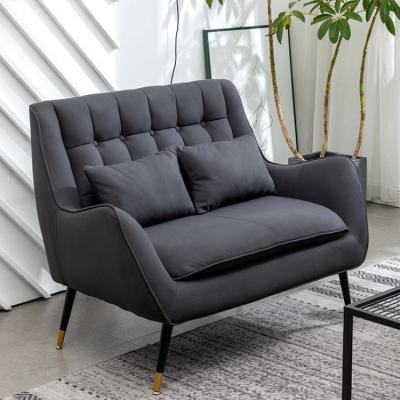 China Modern Luxury Modular Sofa Chair Metal Base Armchair Accent Chair Living Room Furniture Home Furniture for sale