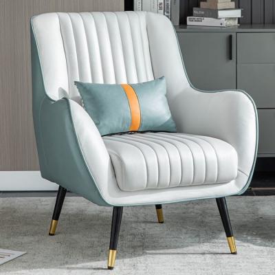 China Wholesale Modular Modern Luxury Leather Accent Chair Simple Sofa Chair Armchairs For The Living Room for sale