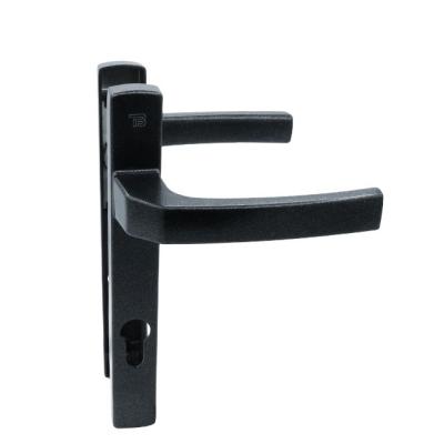 China Easy to install DTB-ZM09 factory direct sales lever door handle China window accessories black panel handle for sale