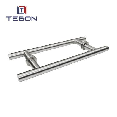 China JTB-LS31 Easy Installion Double Side Glass Door Pull Handle H Shaped Handle For Frameless Glass Doors Handle for sale