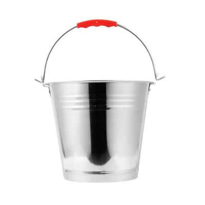 China Wholesale 6L Sustainable Sustainable Stainless Steel Water Bucket With Handle And Lid for sale