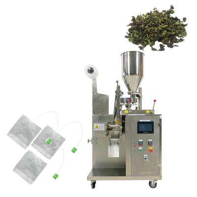 China Food Tea Bag Sealing Packaging Machine Tea Bag Pouch Packing Machine with String and Tag for sale