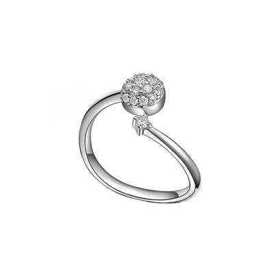 China Environmental Friendly Hot Style Zircon Ring 925 Sterling Silver Ring for sale