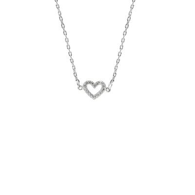 China High Quality Environmental Friendly 925 Sterling Silver Infinity Charm Chain Love Heart Shape Women Jewelry Bracelet for sale