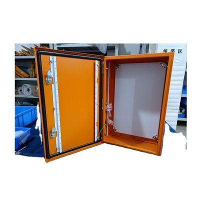 China Waterproof Outdoor Cable Box Electronic Equipment Enclosure Box For Electronic Orange RAL7035 Metal Steel Enclosure for sale