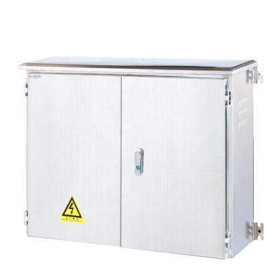 China Outdoor and Indoor Outdoor Enclosure Box Double Door Stainless Steel Electrical Panel Wall Mounted Box for sale