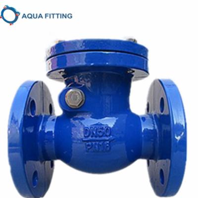 China DIN3352-F6 General Iron Ductile Cast Iron Flanged Swing Check Valve for sale