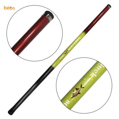 China GOOD LUCK 3M-10m Carbon Steel Hand Glass Pole Rod Freshwater Casting Hard Fishing Portable Telescopic Gear for sale