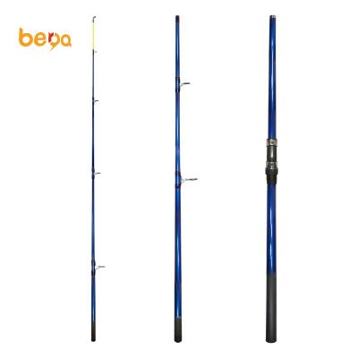 China New 10ft-14ft Blue Glass 3 Section 100-200g Fiberglass Surfcasting Rod for sale