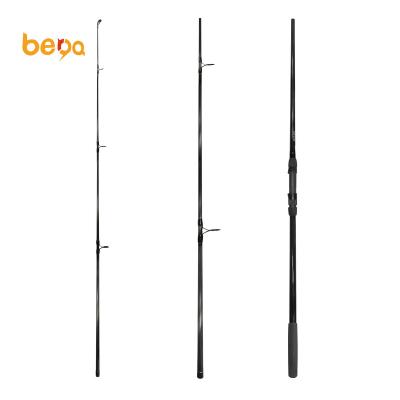 China New Carbon Black Carbon Fishing Rod Surf Rod 3 Section Fishing EVA Handle Rod Red for sale